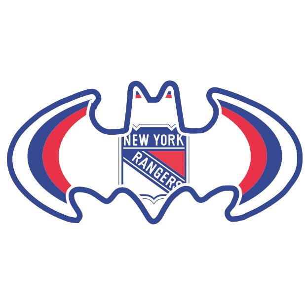 New York Rangers Batman Logo iron on heat transfer...